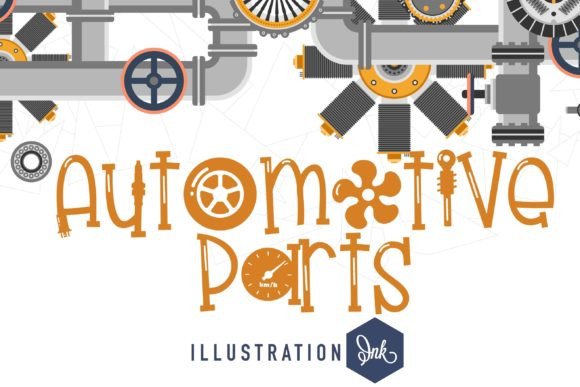 Automotive Parts: The Premium Display Font for Bold Brand Identity