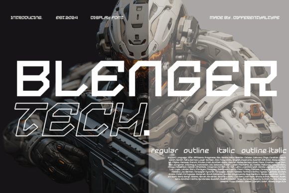 Blenger Tech: The Future-Ready Display Font for Modern Brands