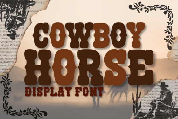 Cowboy Horse: The Wild West Display Font for Bold Campaigns