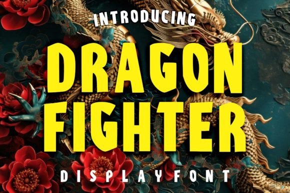 Digital Dragon Fighter: A Bold Display Typeface for Editorial Design