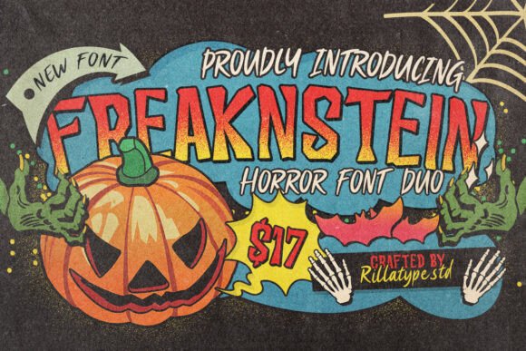 Freaknstein: The Perfect Display Font for Spooky Craft Projects