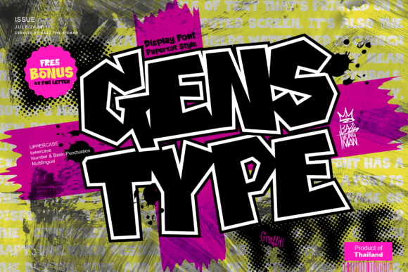 Gens Type: A Playful Display Font for Bold Web Design