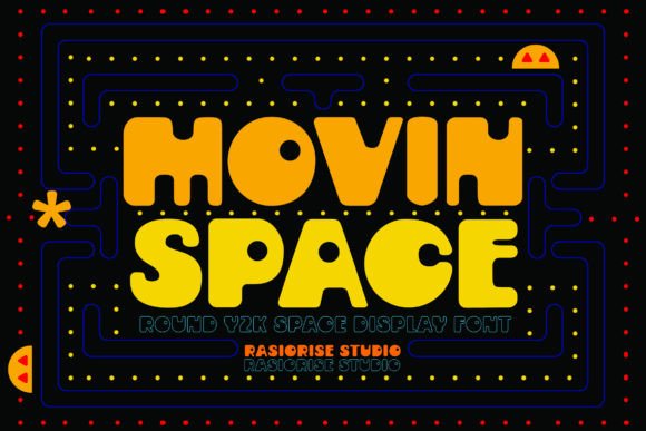 Movin Space: The Y2K Display Font That Elevates Small Business Branding