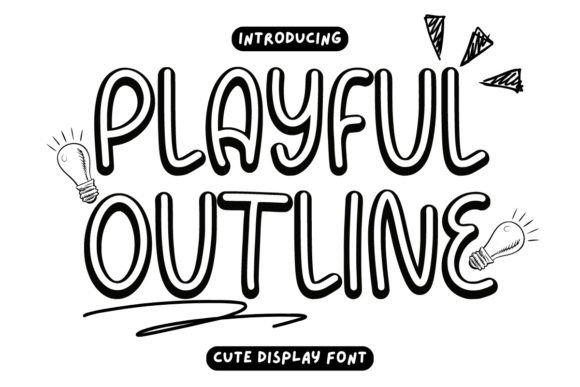 Playful Outline: A Distinctive Display Typeface for Modern Editorial Design