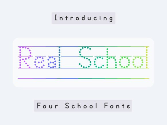 Real School: The Display Typeface That Stops Scrolling