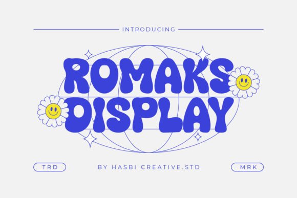 Romaks: The Retro Display Typeface for Bold Editorial Design