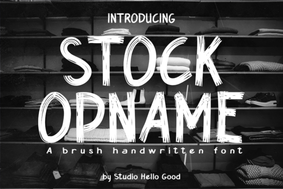 Stock Opname: The Handwritten Typeface That Elevates Campaign Visuals