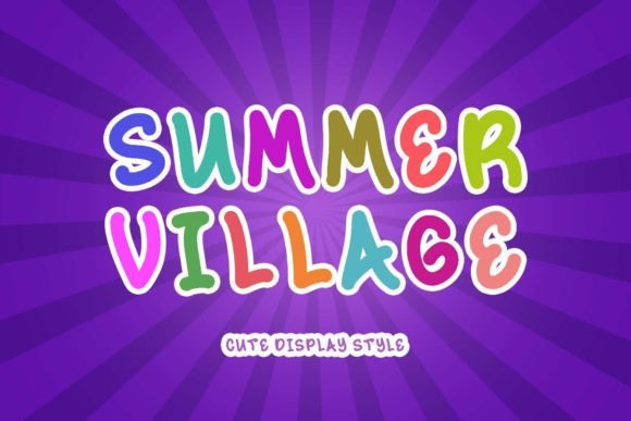 Summer Village: The Playful Display Font for Bold Branding