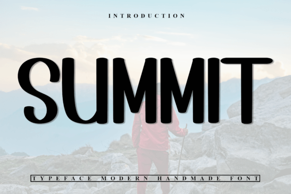 Summit: A Festive Typeface for Holiday Editorial Design