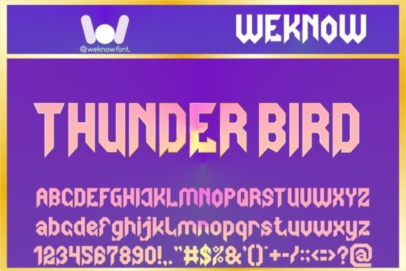 Thunder Bird: The Gothic-Modern Display Typeface for Editorial Design