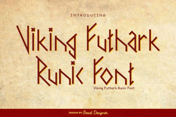 Viking Futhark Runic: A Bold Display Typeface for Digital Brands
